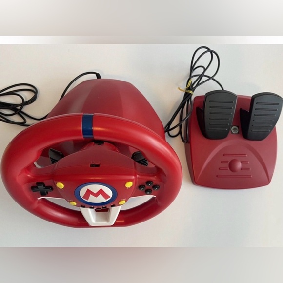 Nintendo Switch Mario Kart Racing Steering Wheel & Pedals NWOB - Picture 3 of 6